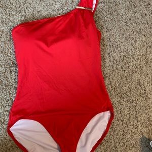 Michael Kors One Shoulder Swimsuit